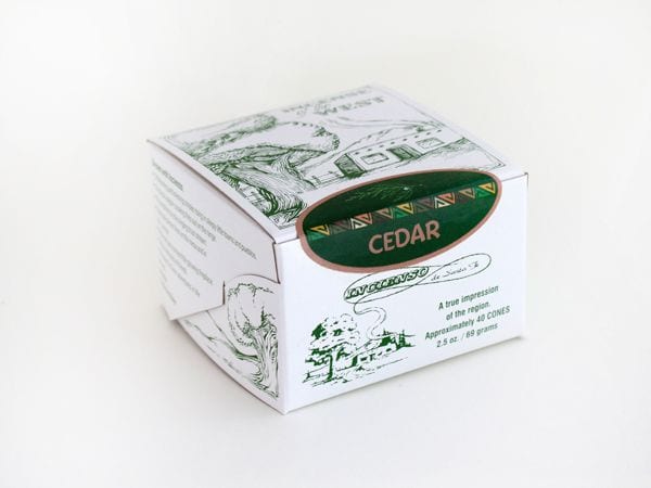 Cedar Incense Box Of 40